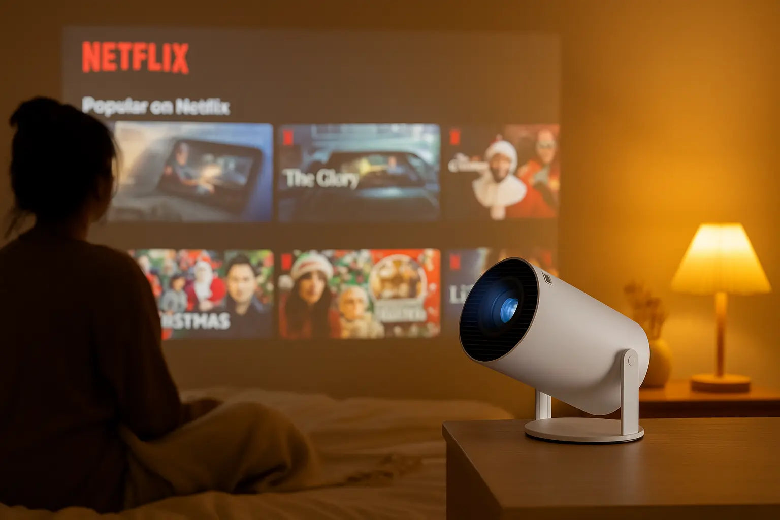 MINIPROJEE™ 1080P Smart Mini Projector – WiFi & Bluetooth | Fast US Shipping (2025 Cozy Tech Gift)